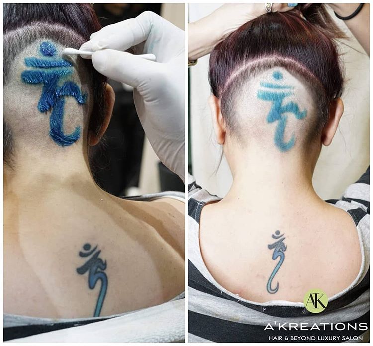 Transform your look with a Hair Tattoo | Blog - A'Kreations Luxury Salon