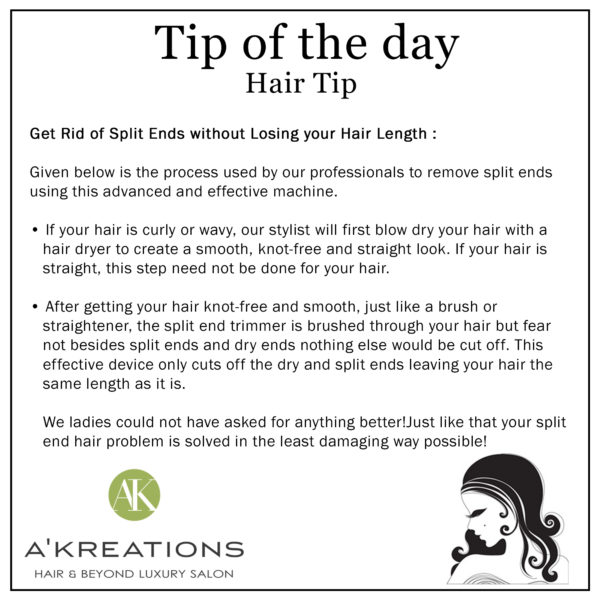 Get Rid of Split Ends without Losing your Hair Length