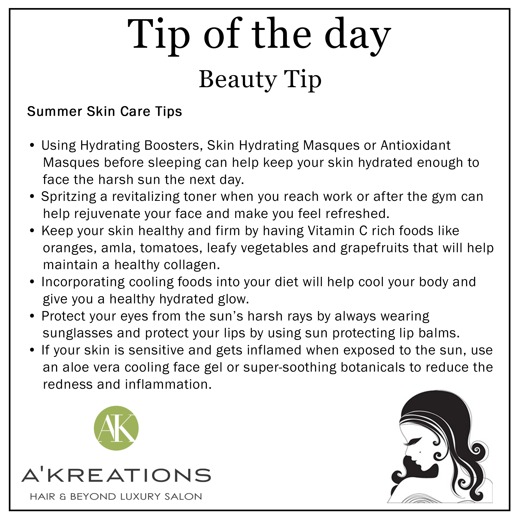 Summer Skin Care Tips Blog Akreations Luxury Salon